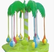 بچوں کے کھیل کا میدان ناریل درخت برقی چل رہا ہے